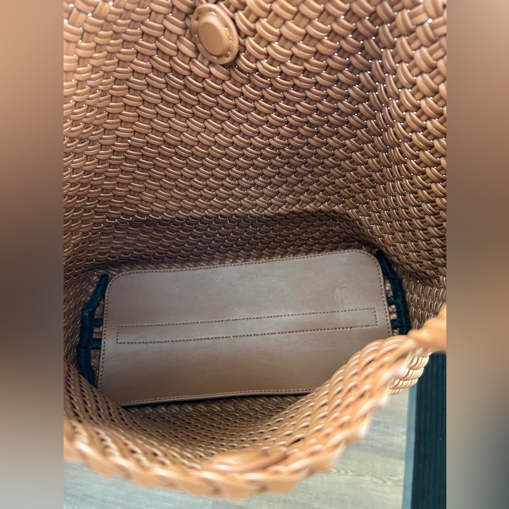 Woven Tote Bag - Brown - Picture 3 of 9